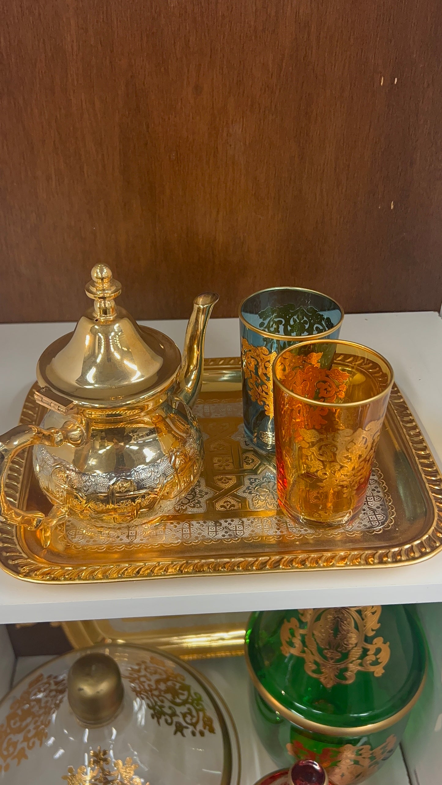 Small copper serving tray