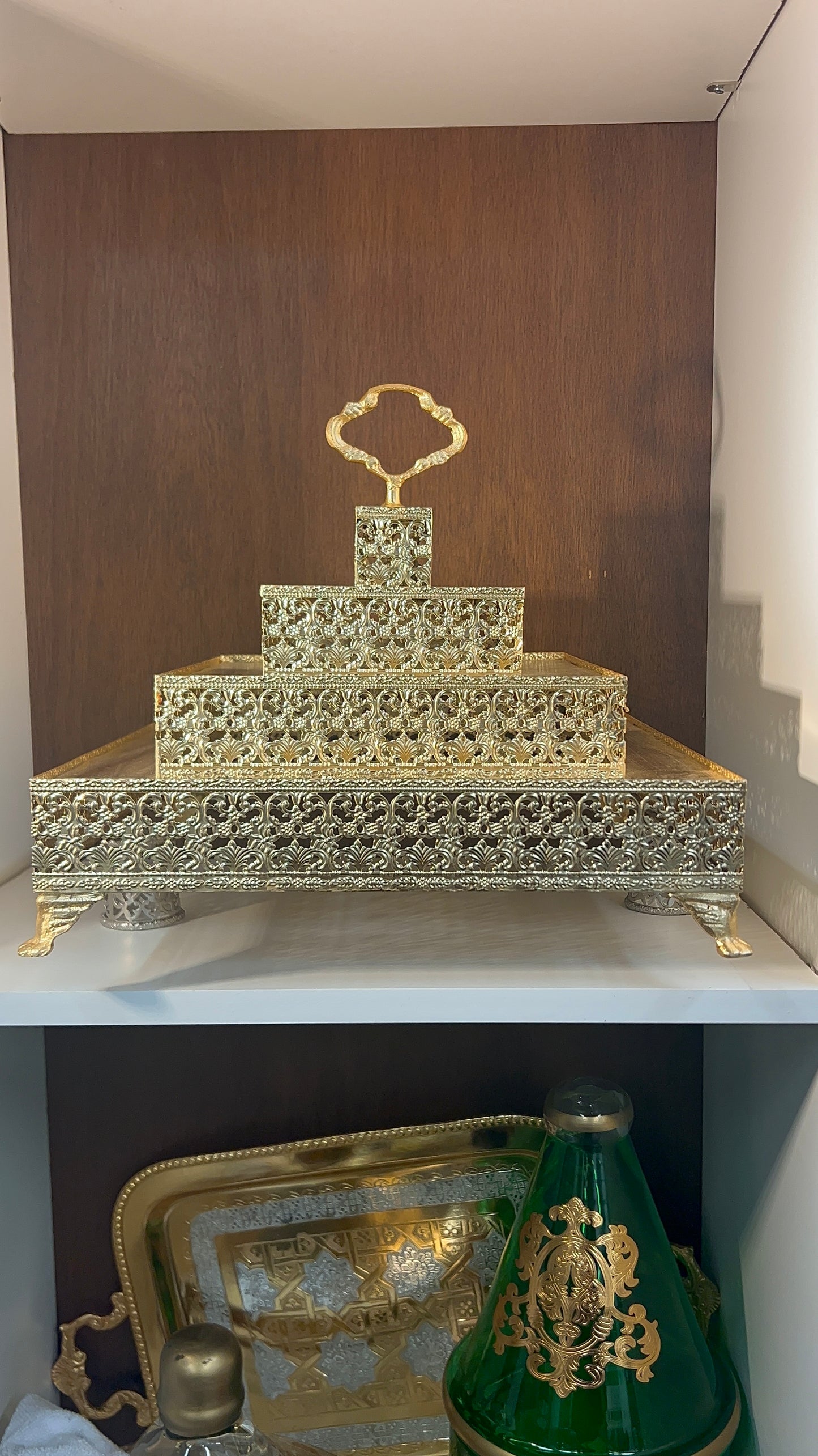 Copper Three-Tier Date Holder