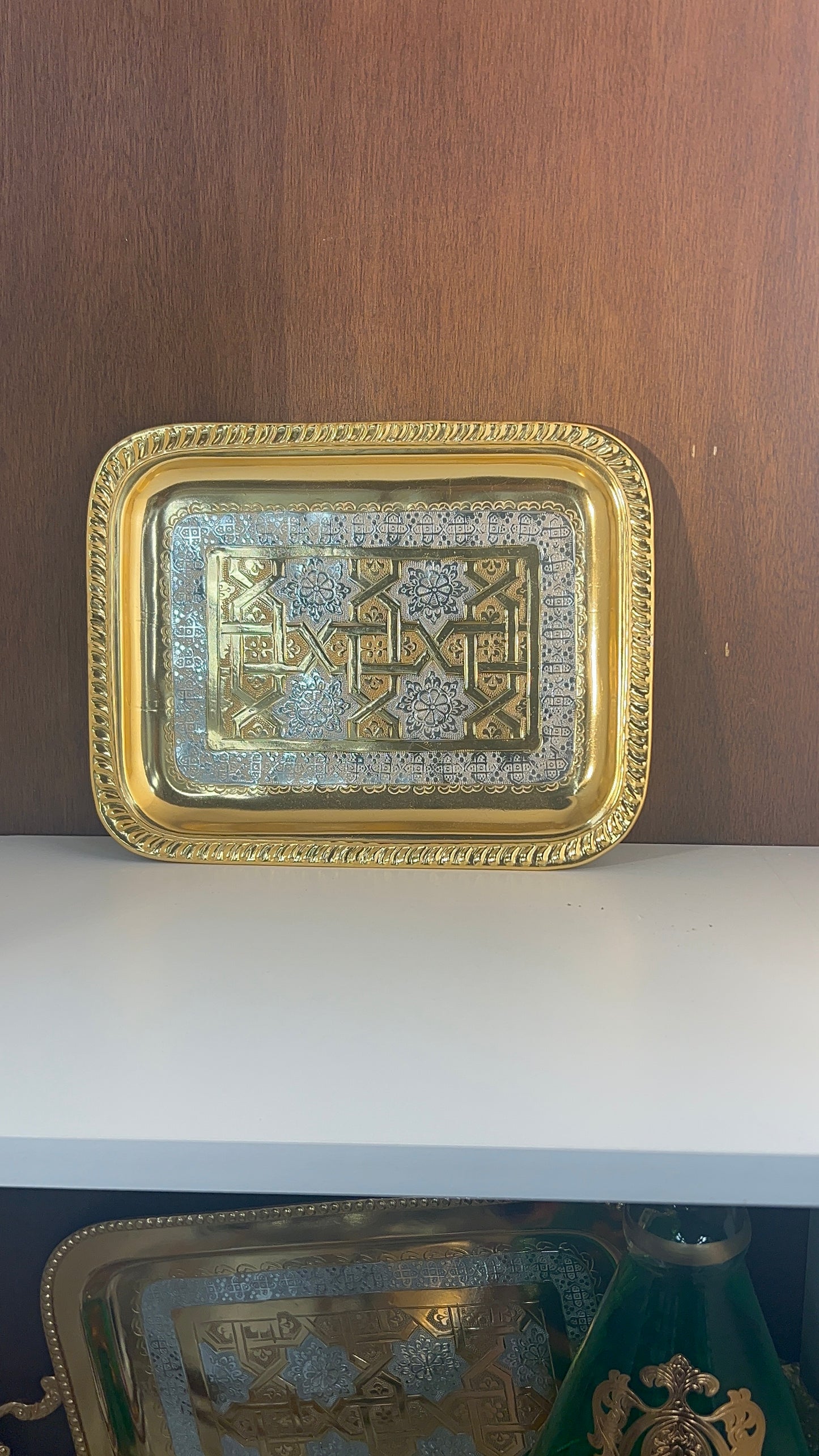 Small copper serving tray