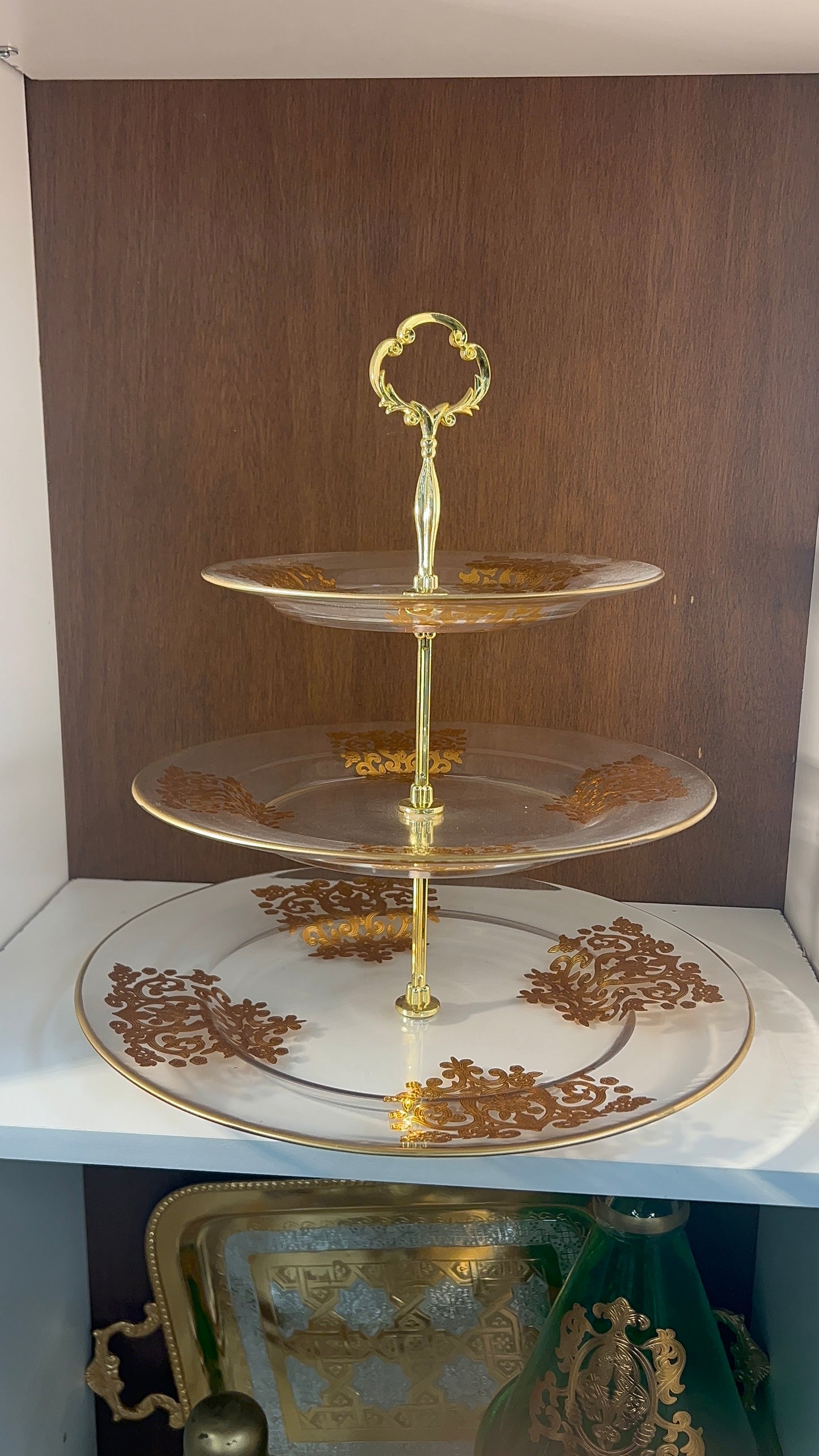 Présentoir en verre à 3 niveaux Amira