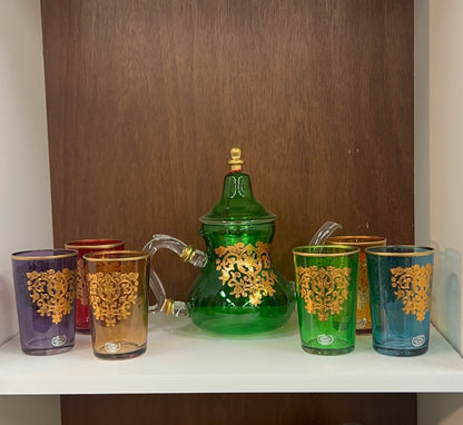 Ensemble de 6 verres à thé