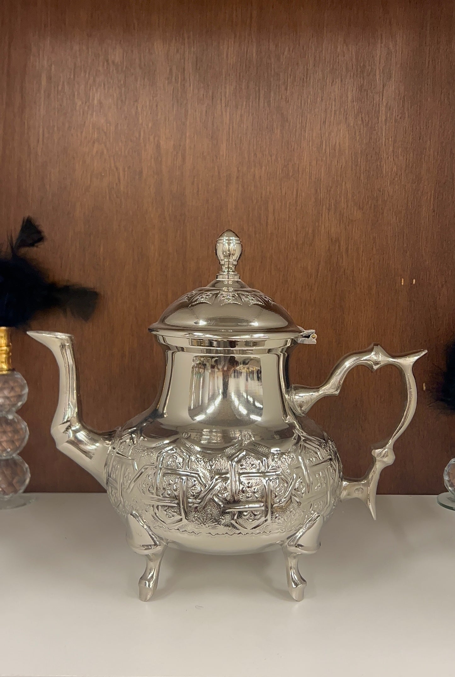 Elegant Moroccan Silver Teapot – Traditional Design