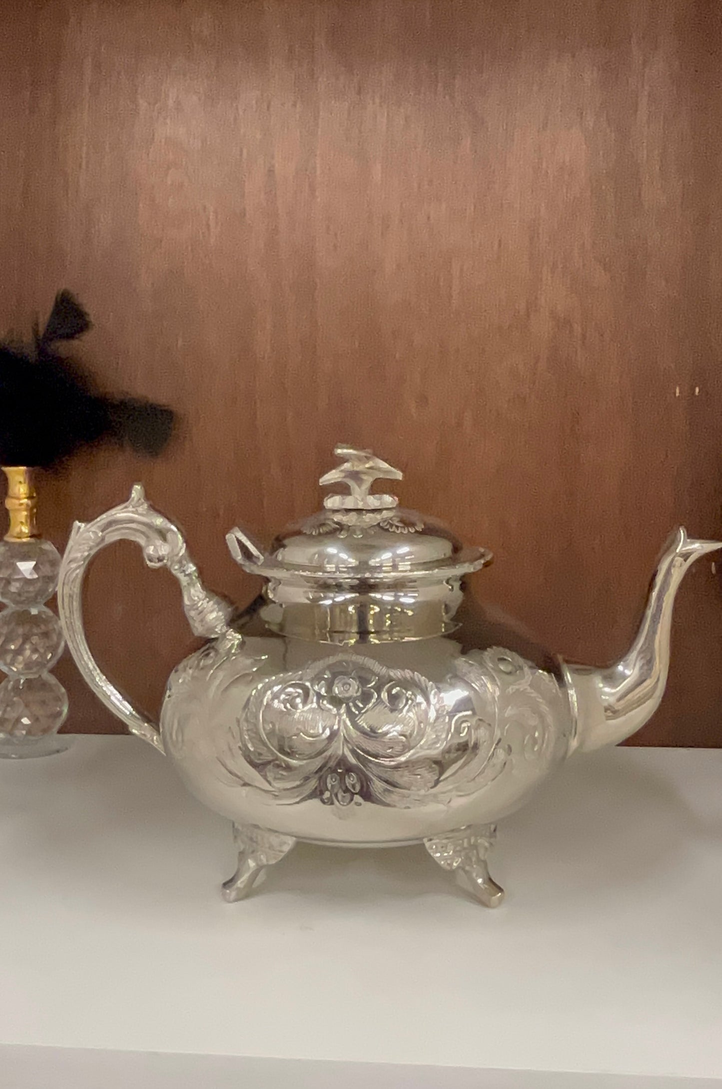 Elegant Moroccan Silver Teapot – Traditional Design