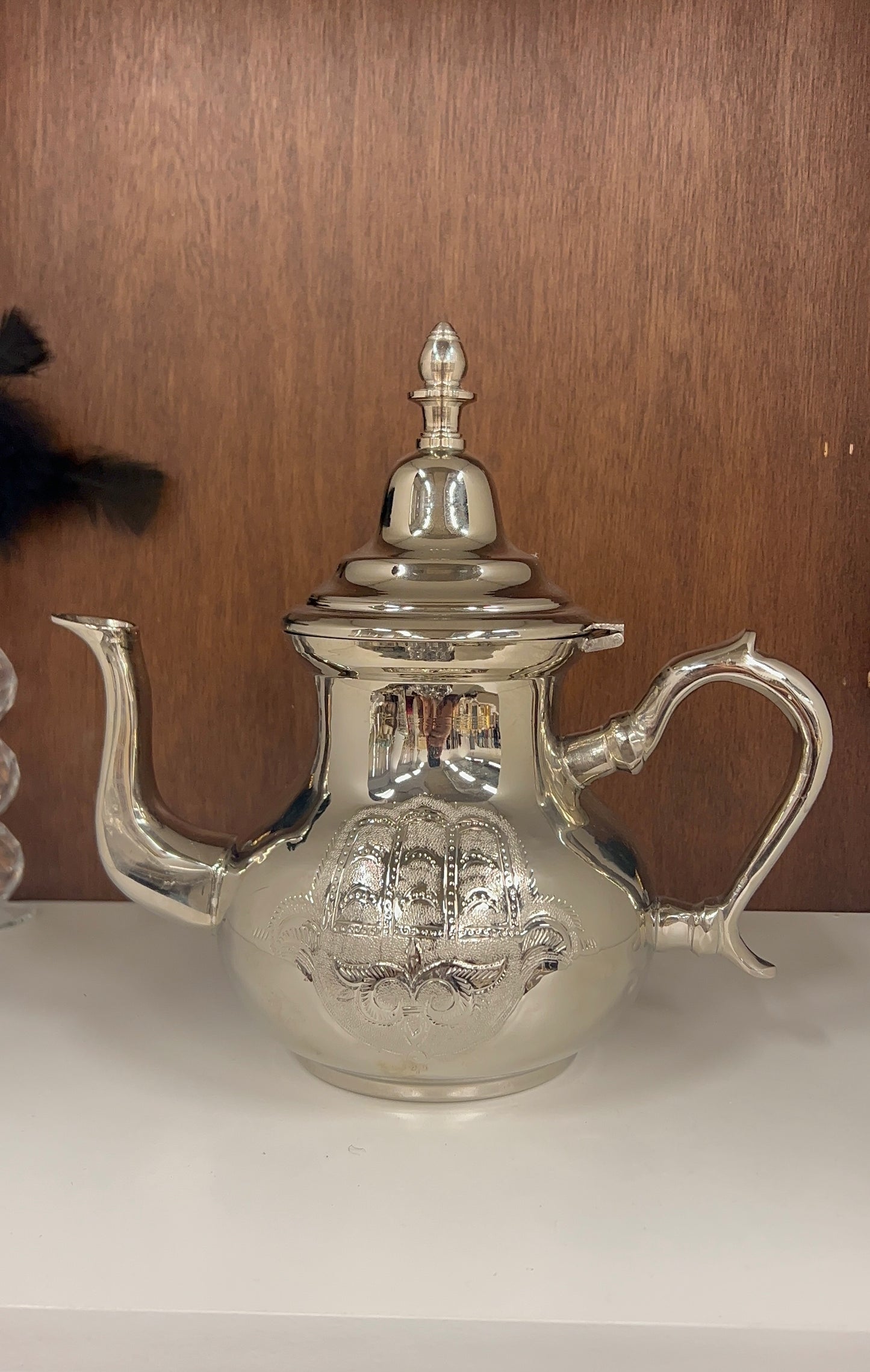 Elegant Moroccan Silver Teapot – Traditional Design