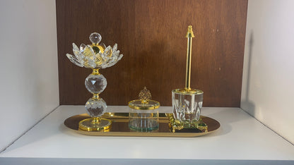 Ensemble Crystal Mabkhara – Collection de brûleurs d'encens de luxe