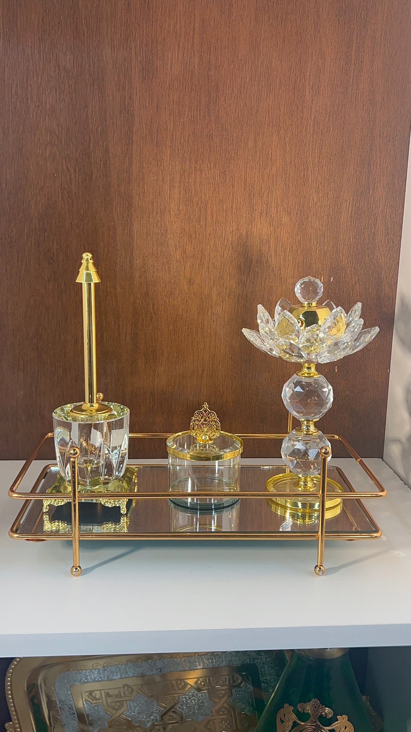 Ensemble Crystal Mabkhara – Collection de brûleurs d'encens de luxe