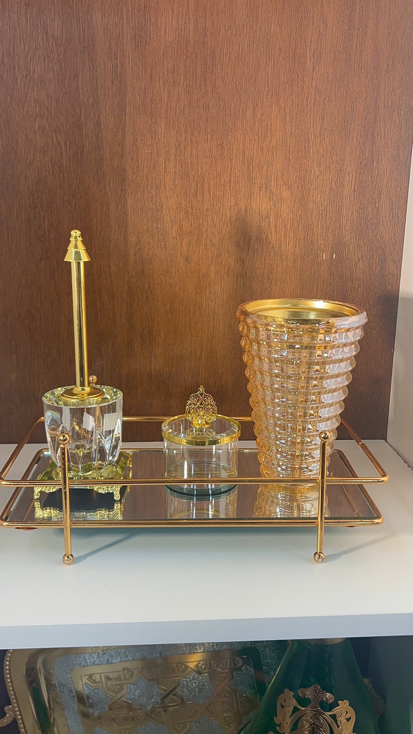 Ensemble Crystal Mabkhara – Collection de brûleurs d'encens de luxe