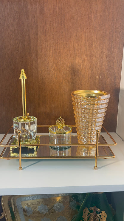 Ensemble Crystal Mabkhara – Collection de brûleurs d'encens de luxe