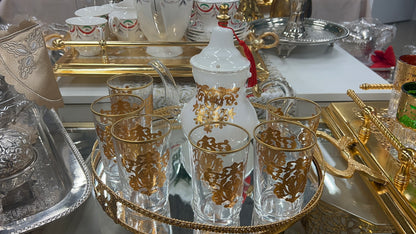 Ensemble de 6 verres à thé