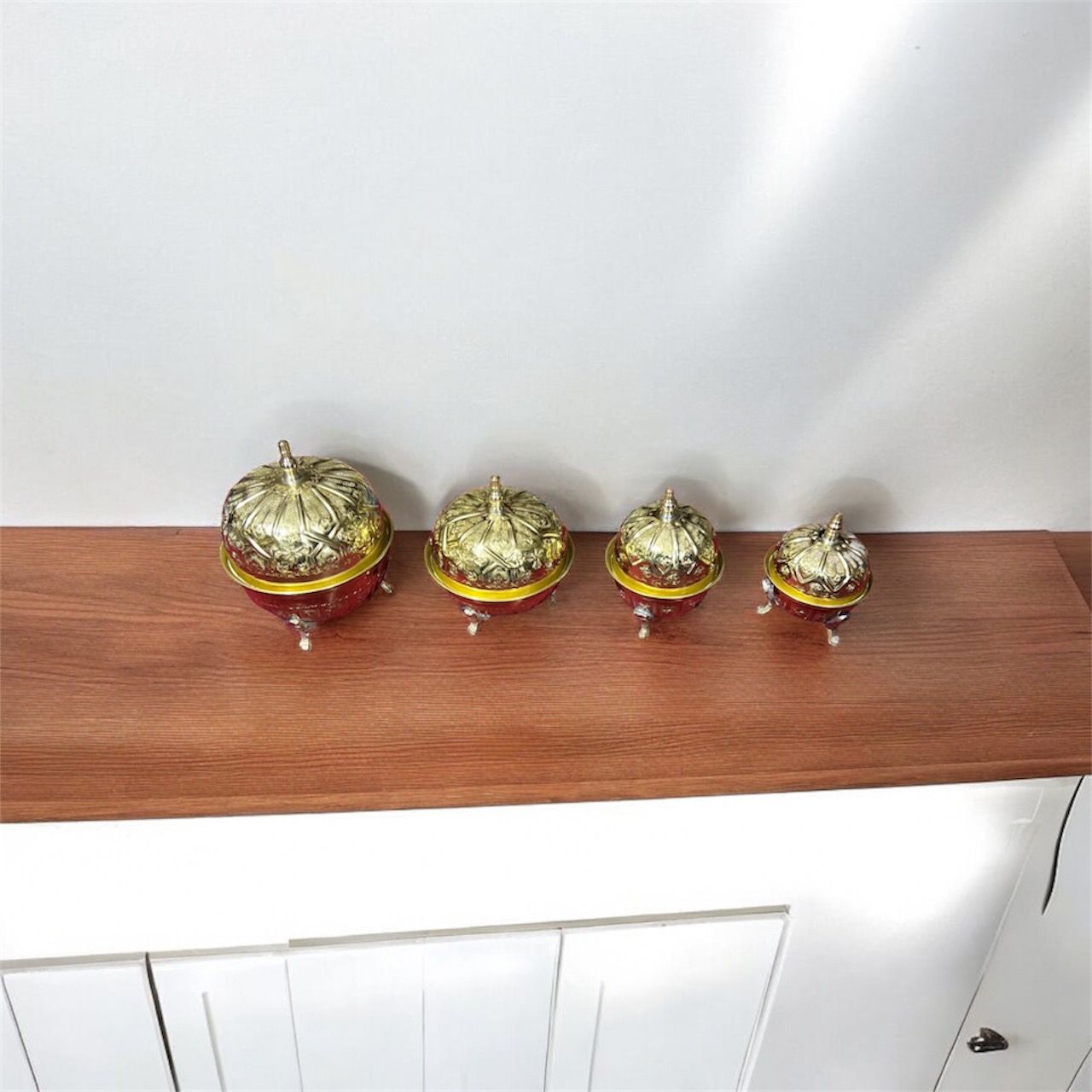 Decorative Lidded Bowls Set